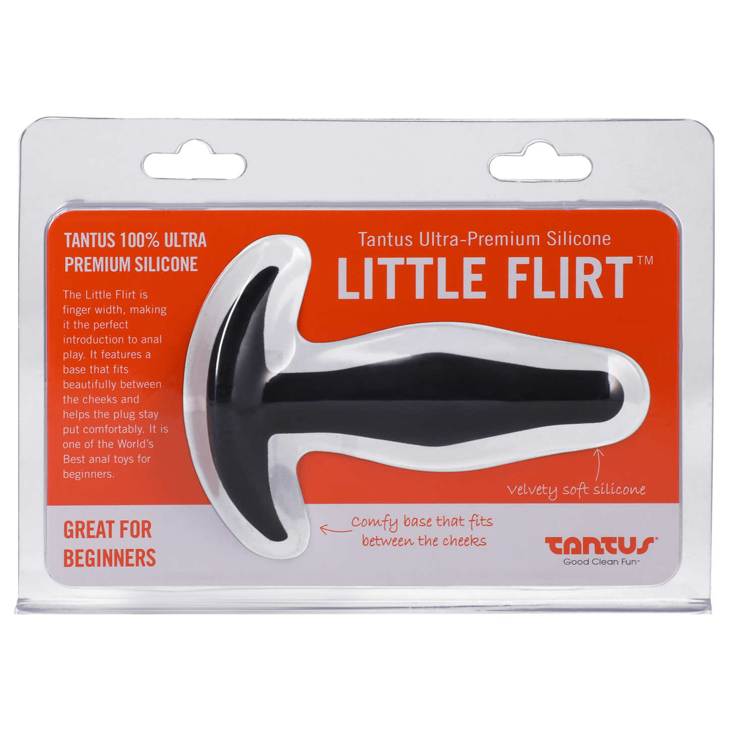 Tantus Silicone Little Flirt Butt Plug Black - Anal Toys - The Naughty & Nice District - Adult Sex Toy Store