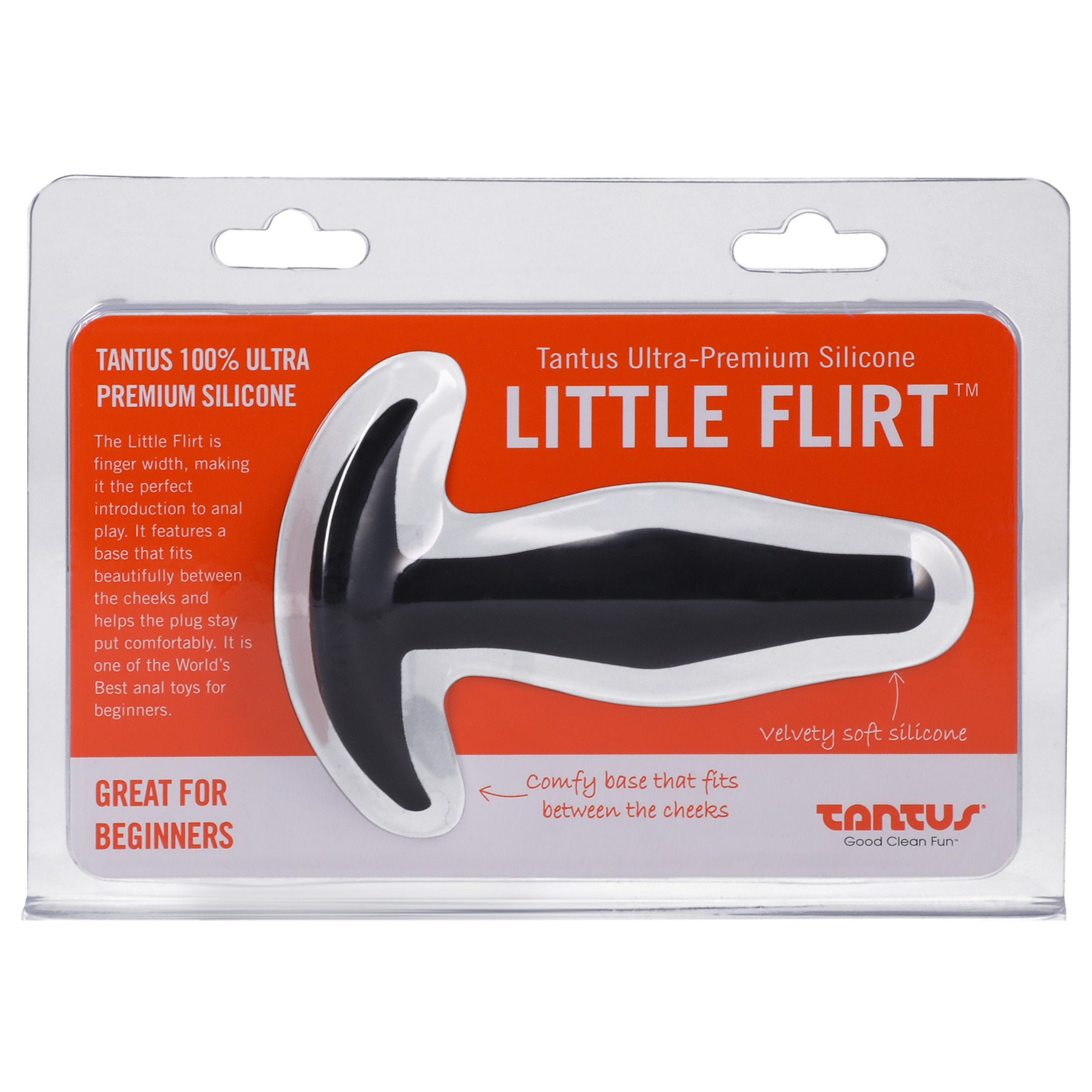 Tantus Silicone Little Flirt Butt Plug Black - Anal Toys - The Naughty & Nice District - Adult Sex Toy Store