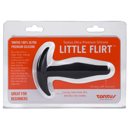 Tantus Silicone Little Flirt Butt Plug Black - Anal Toys - The Naughty & Nice District - Adult Sex Toy Store