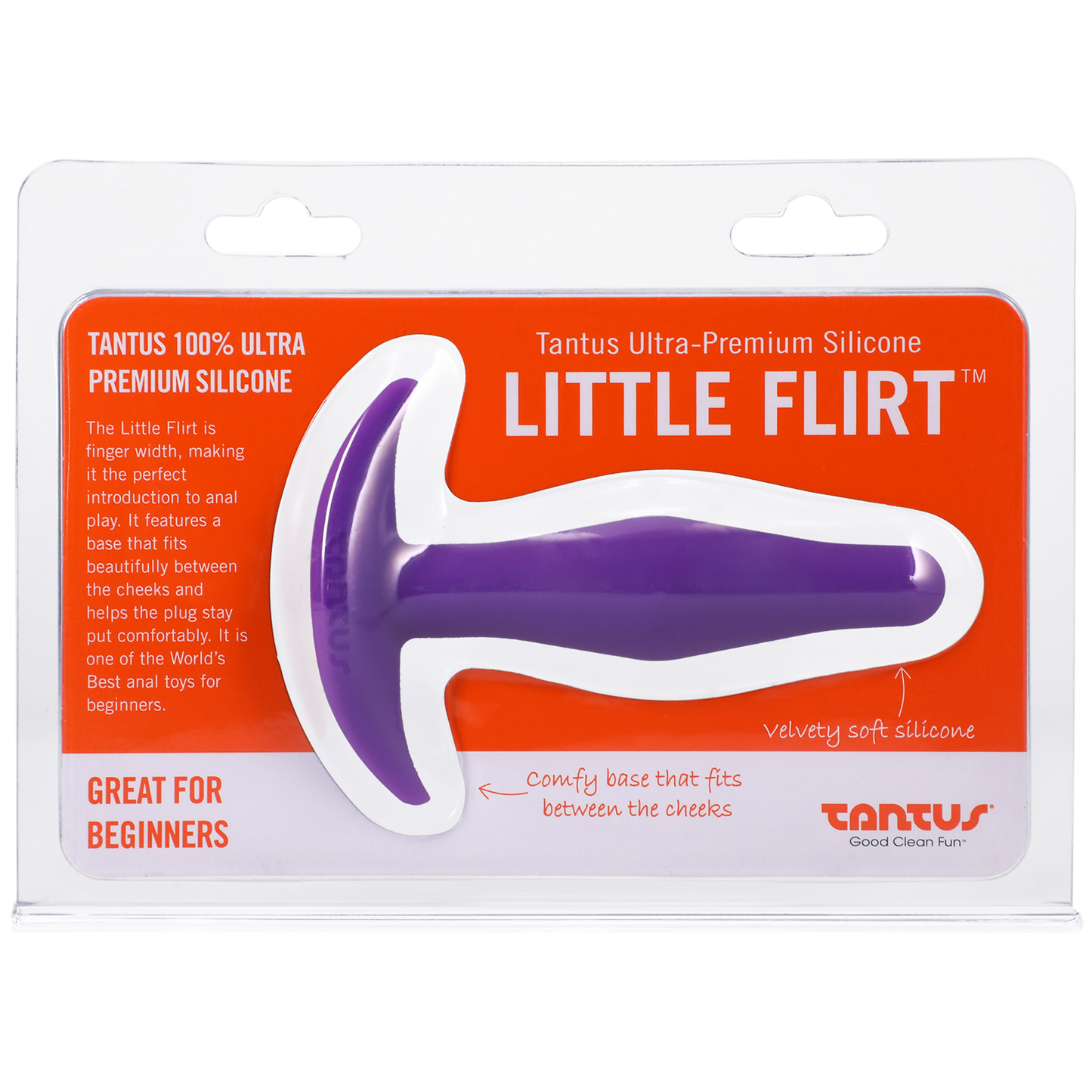 Tantus Silicone Little Flirt Butt Plug Purple Haze - Anal Toys - The Naughty & Nice District - Adult Sex Toy Store