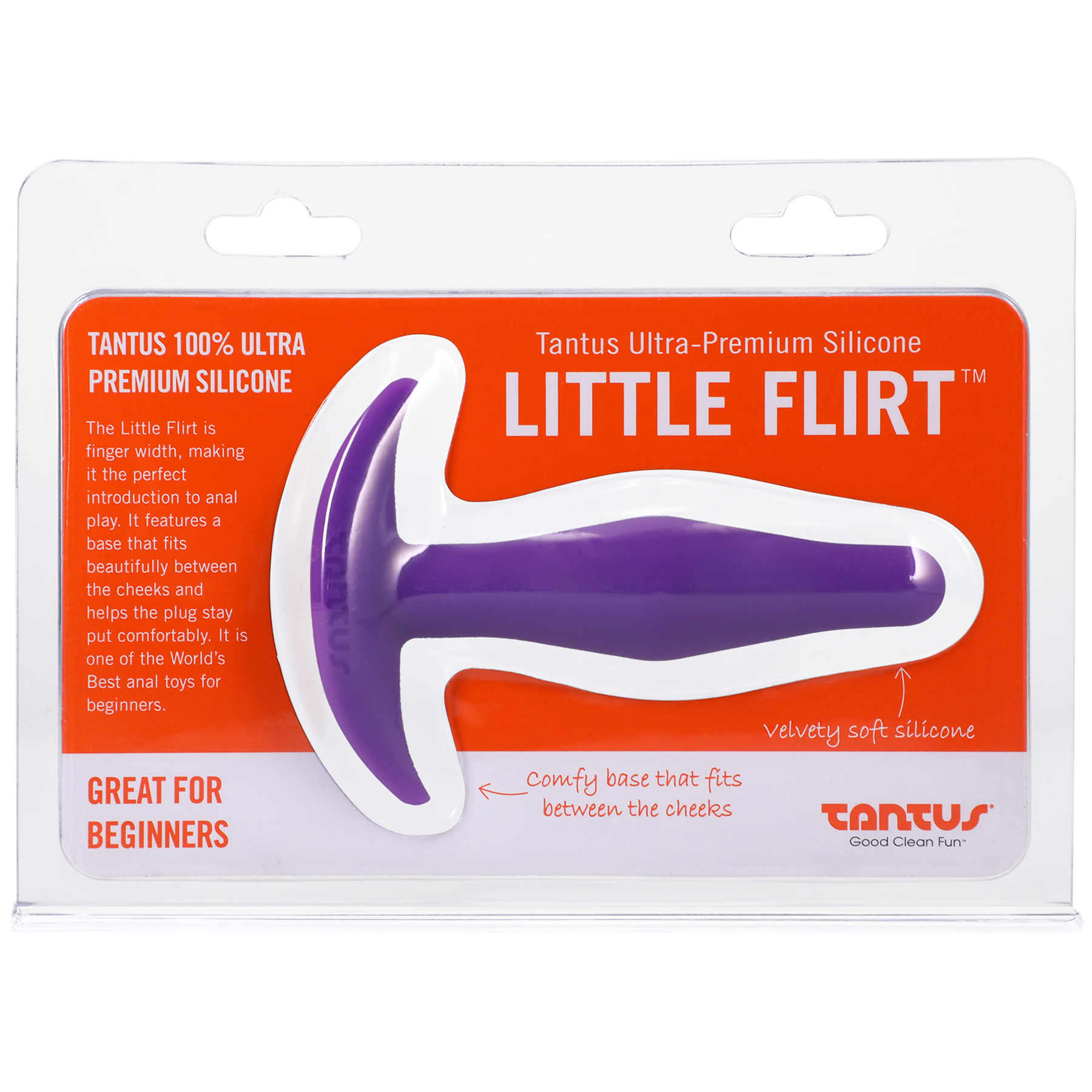 Tantus Silicone Little Flirt Butt Plug Purple Haze - Anal Toys - The Naughty & Nice District - Adult Sex Toy Store