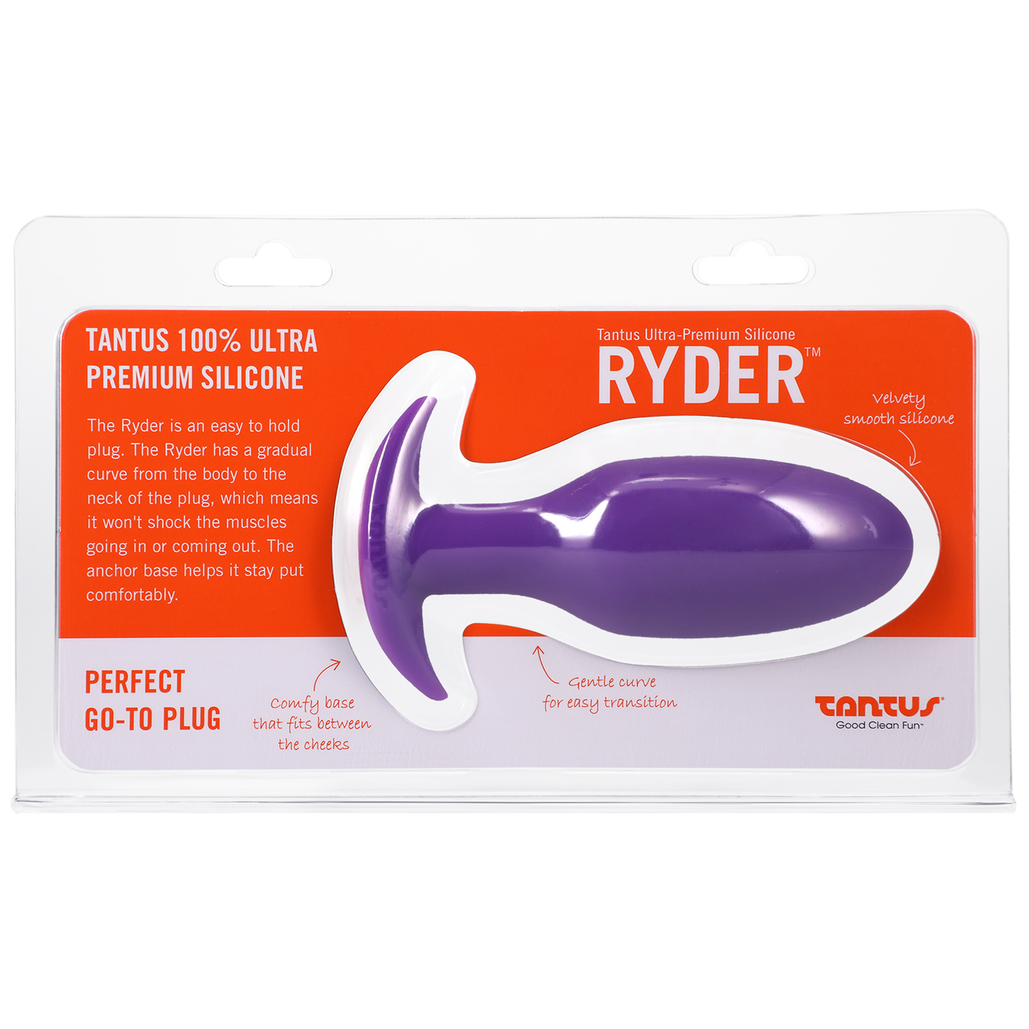 Silicone Ryder Butt Plug - Lilac - Anal Toys - The Naughty & Nice District - Adult Sex Toy Store