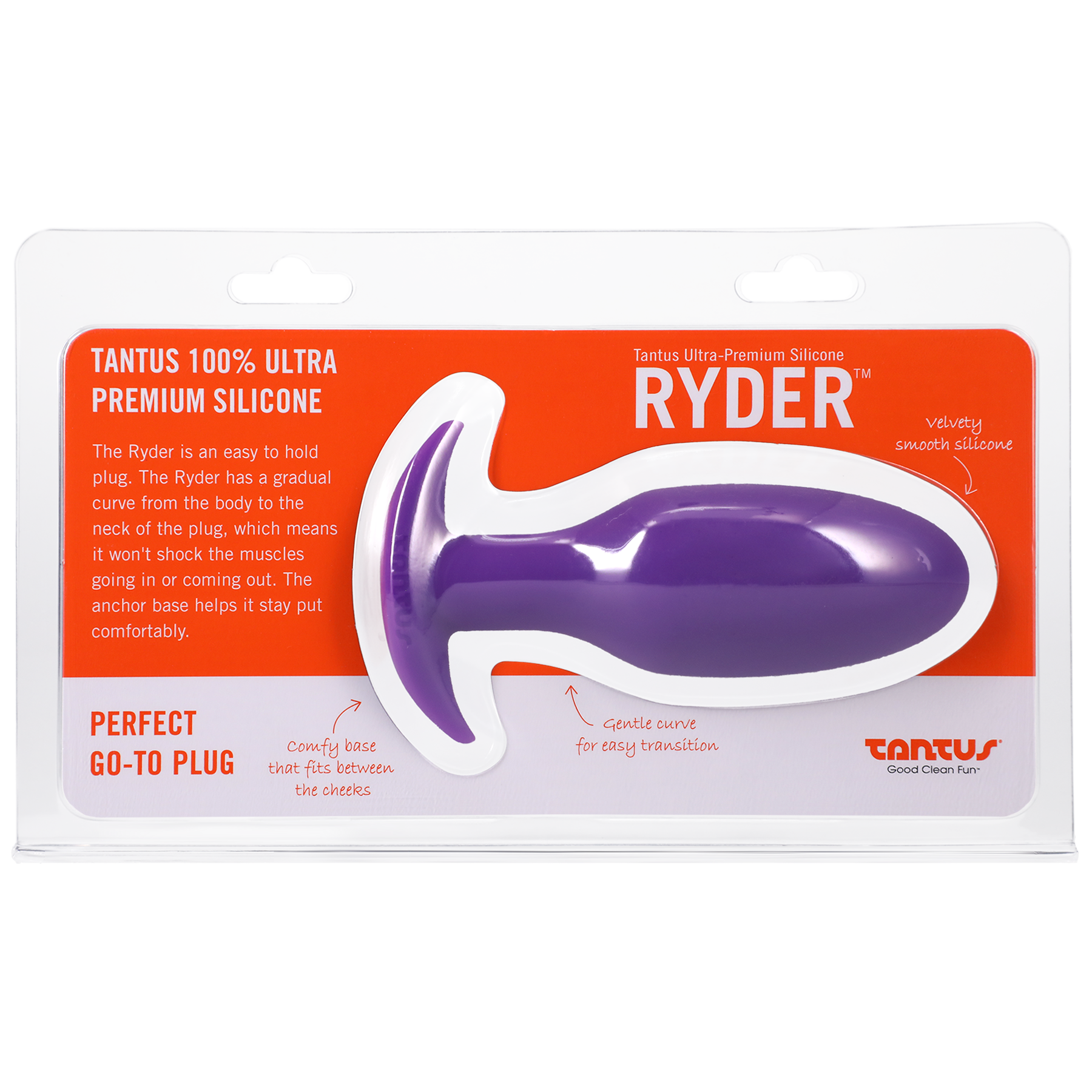 Silicone Ryder Butt Plug - Lilac - Anal Toys - The Naughty & Nice District - Adult Sex Toy Store