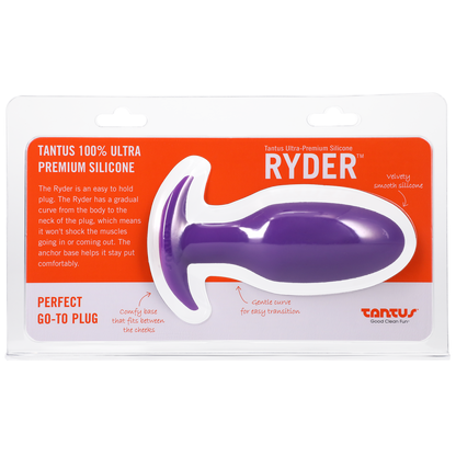 Silicone Ryder Butt Plug - Lilac - Anal Toys - The Naughty & Nice District - Adult Sex Toy Store