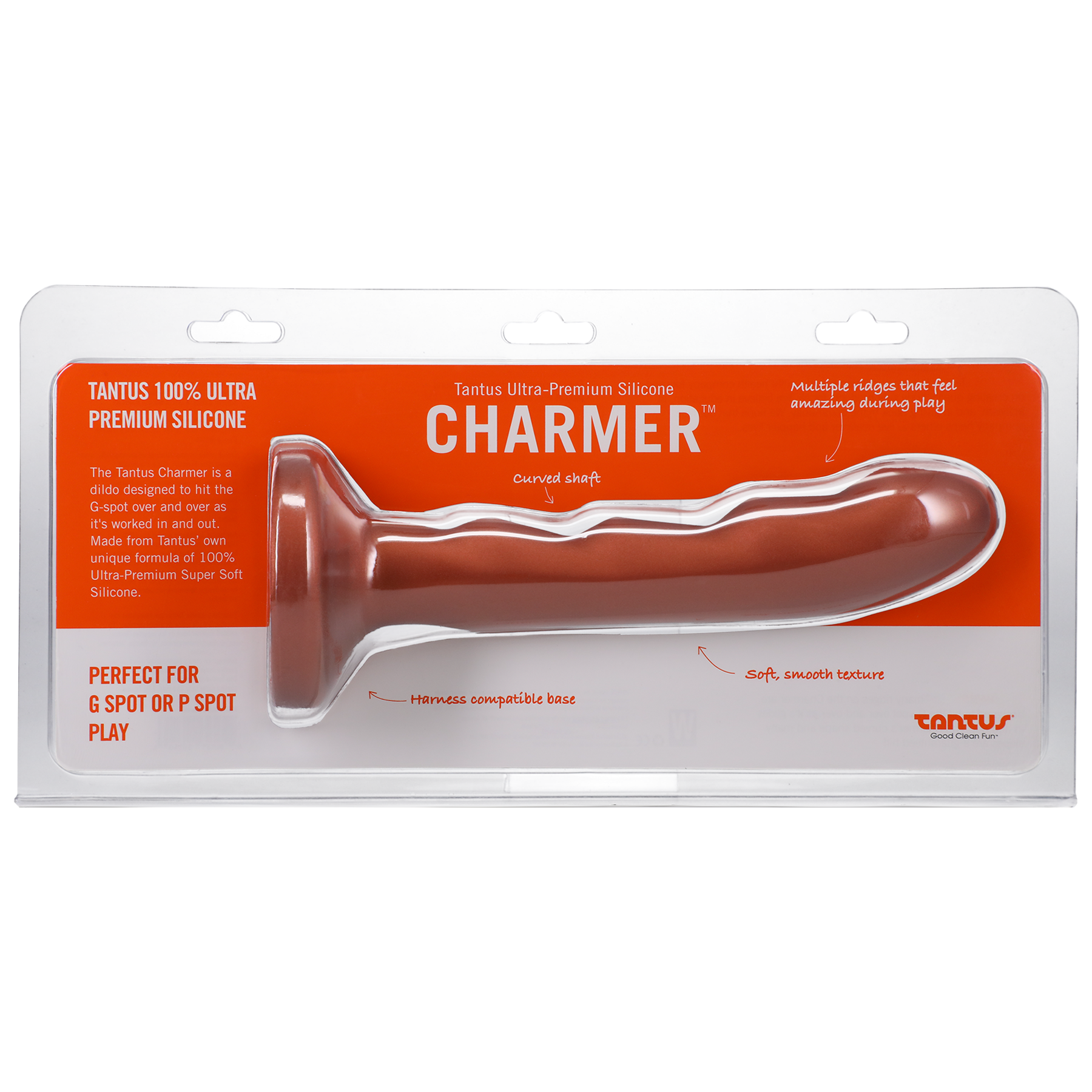 Charmer - Elegant Copper and Sapphire Design - Dongs & Dildos - The Naughty & Nice District - Adult Sex Toy Store