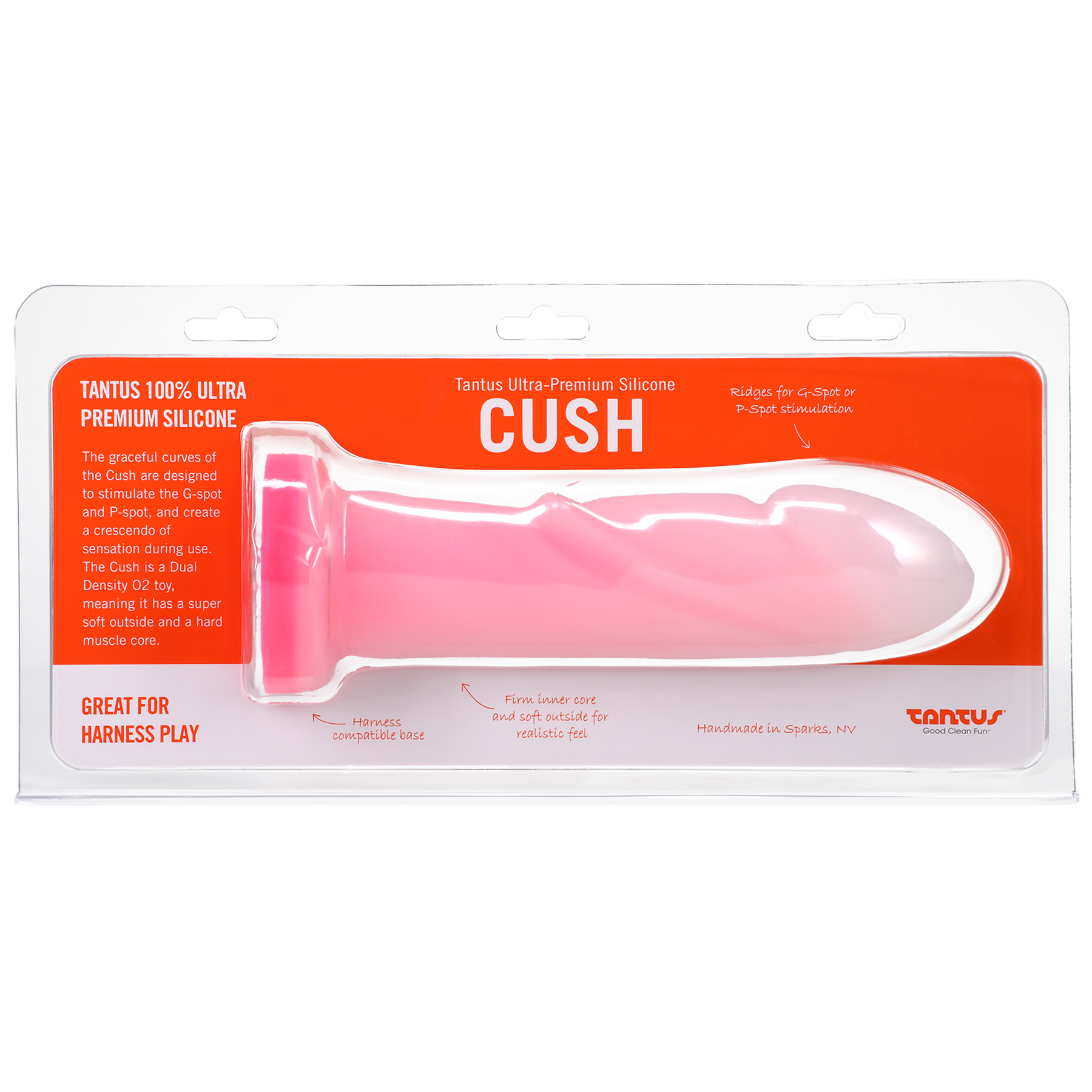 Cush Rose Quartz Dual Density - Dildos & Dongs - The Naughty & Nice District - Adult Sex Toy Store