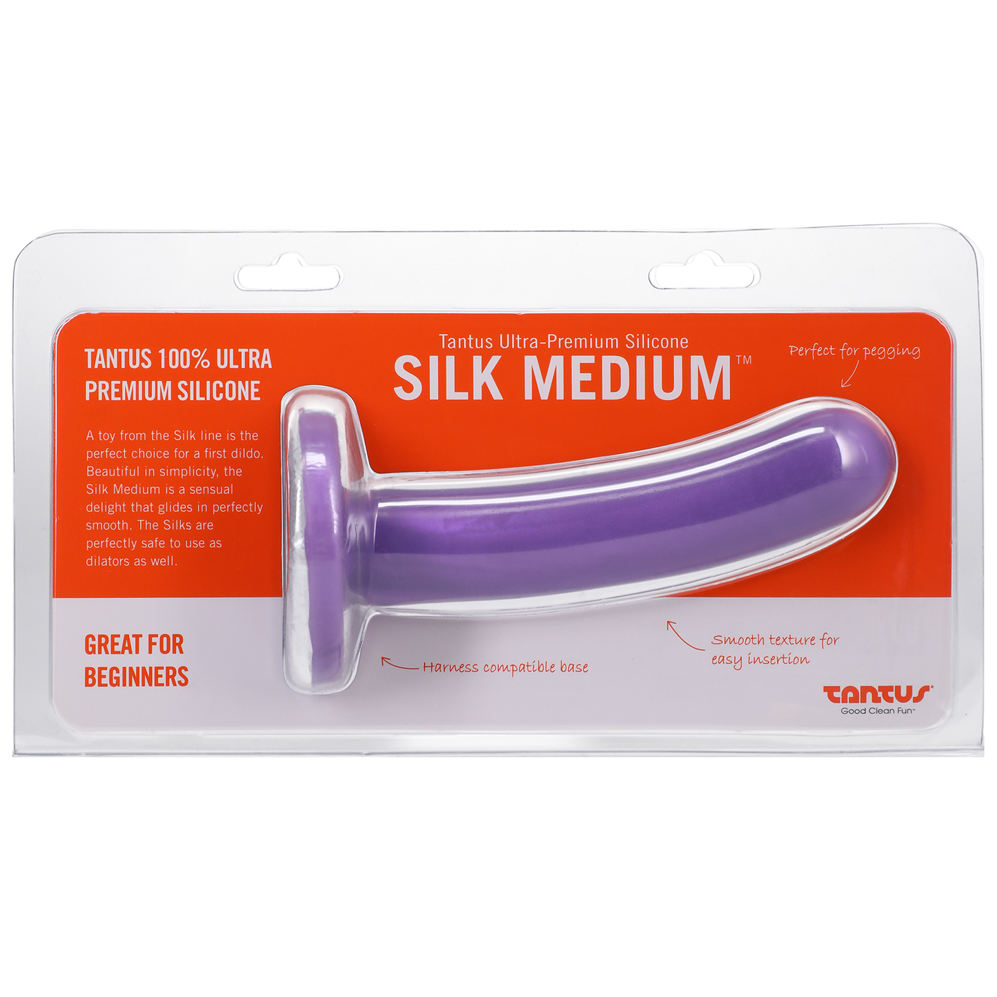 Silk Medium Lavender Firm - Dildo - The Naughty & Nice District - Adult Sex Toy Store