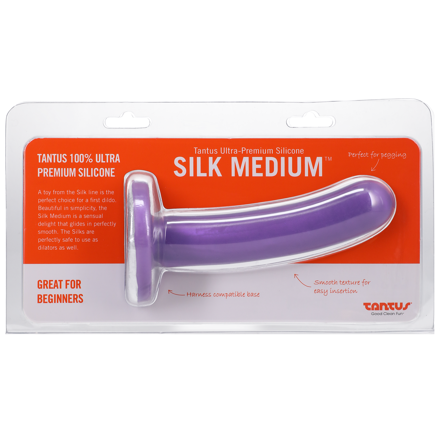 Silk Medium Lavender Firm - Dildo - The Naughty & Nice District - Adult Sex Toy Store