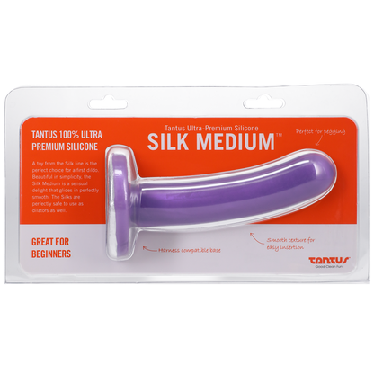 Silk Medium Lavender Firm - Dildo - The Naughty & Nice District - Adult Sex Toy Store