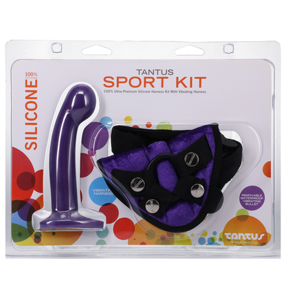 Tantus Silicone Sport Harness Kit Midnight Purple - Strap-Ons & Harnesses - The Naughty & Nice District - Adult Sex Toy Store