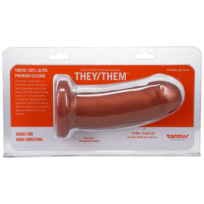 They / Them - Super Soft Silicone Dildo in Copper, Malachite, Azure, and Silver - Dildo - The Naughty & Nice District - Adult Sex Toy Store