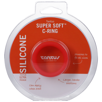 Super Soft Cock Ring Red - Cock Rings - The Naughty & Nice District - Adult Sex Toy Store