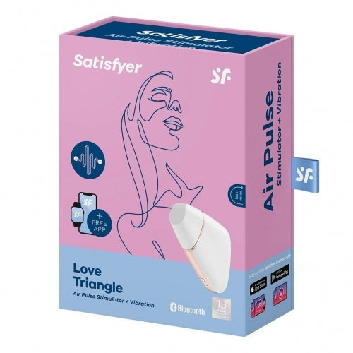 Satisfyer, Love Triangle Air-Pulse Technology and Deep Vibrations- Elegant and Versatile Design for Any Occasion - Clitoral Pulse - The Naughty & Nice District - Adult Sex Toy Store