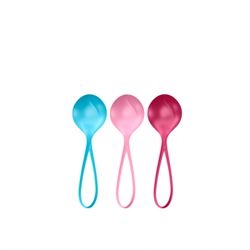 Satisfyer, Strengthening Balls (set of 3) - turquoise, red, pink - Miscellaneous & Other - The Naughty & Nice District - Adult Sex Toy Store