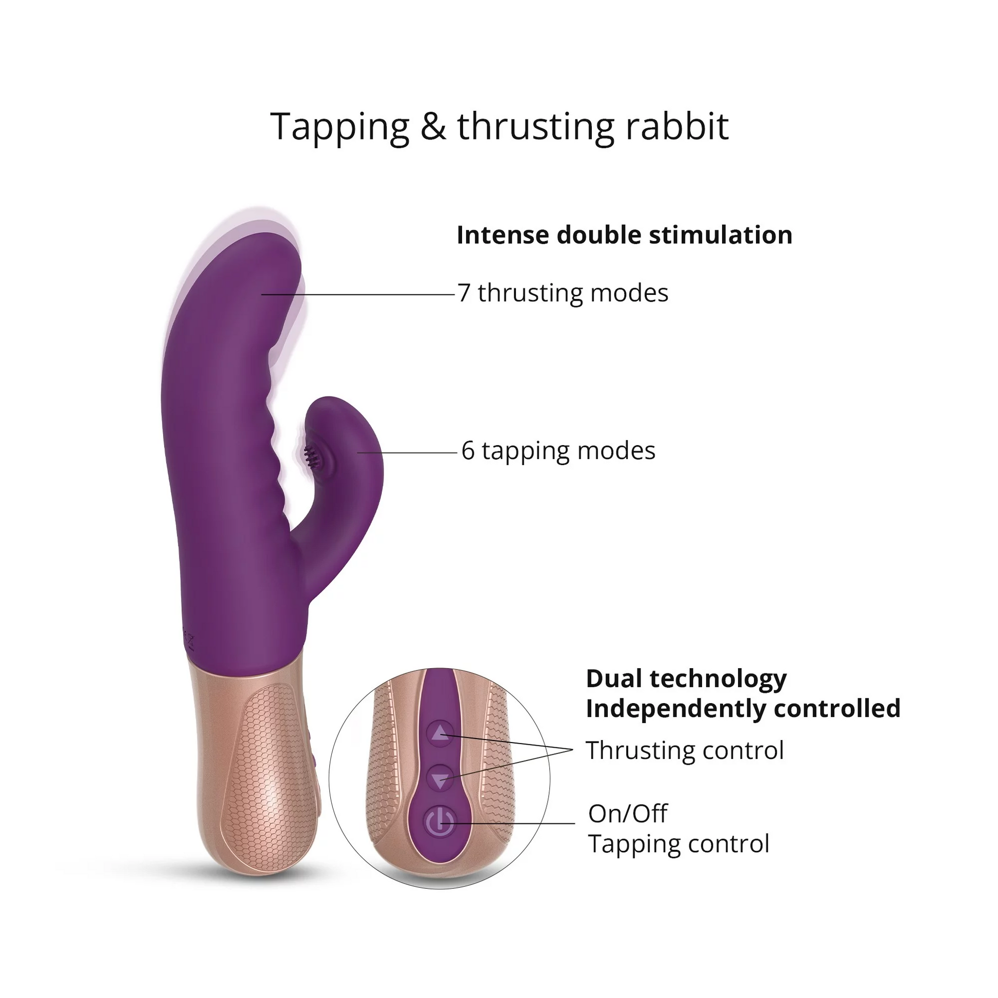 SASSY BUNNY - PURPLE RAIN - VIbrators - The Naughty & Nice District - Adult Sex Toy Store