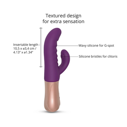 SASSY BUNNY - PURPLE RAIN - VIbrators - The Naughty & Nice District - Adult Sex Toy Store