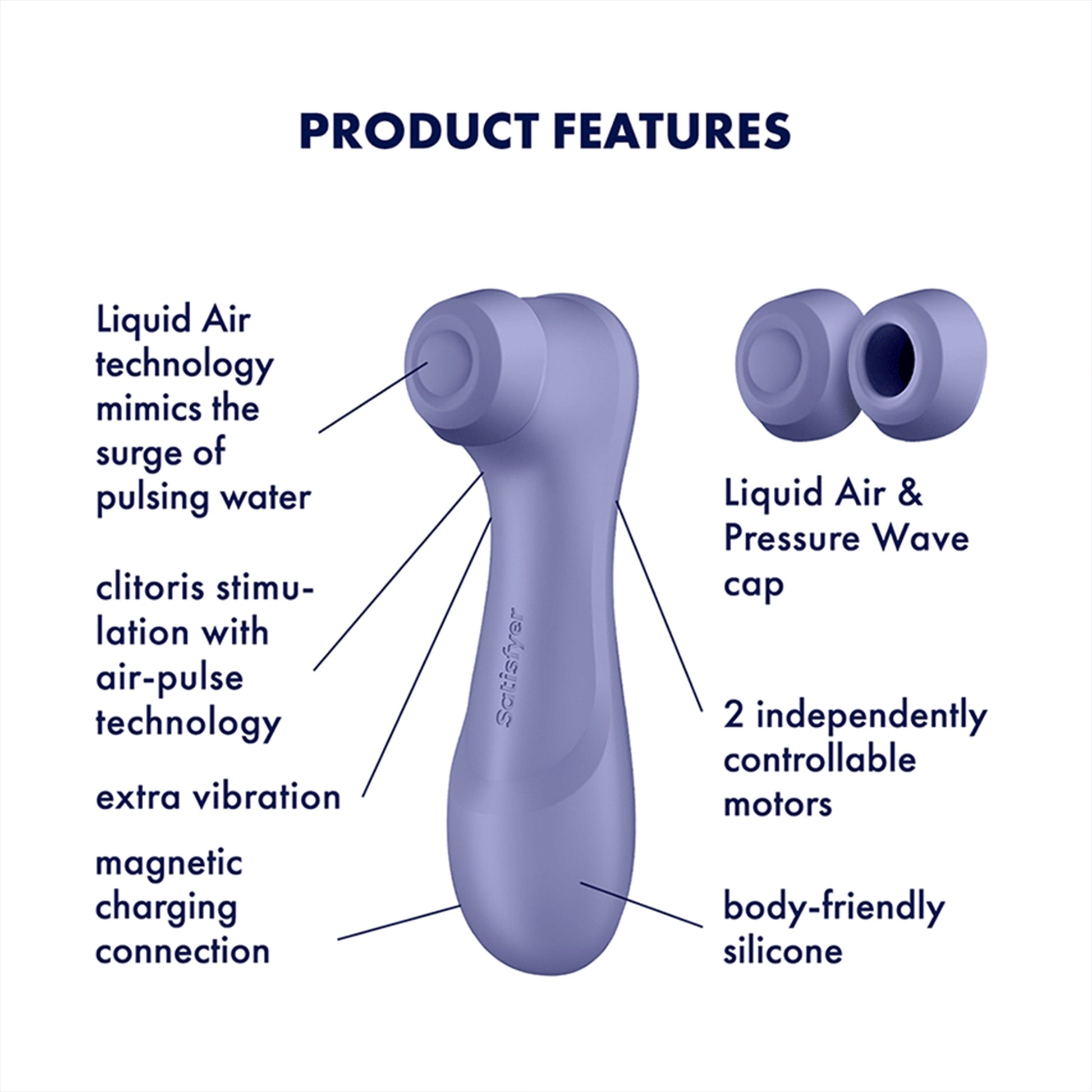 Satisfyer, Pro 2 Generation 3 - Lilac - Clitoral Pulse - The Naughty & Nice District - Adult Sex Toy Store