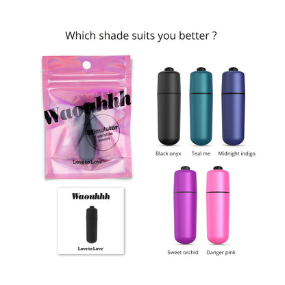 WAOUHHH - DANGER PINK & BLACK ONYX - VIbrators - The Naughty & Nice District - Adult Sex Toy Store