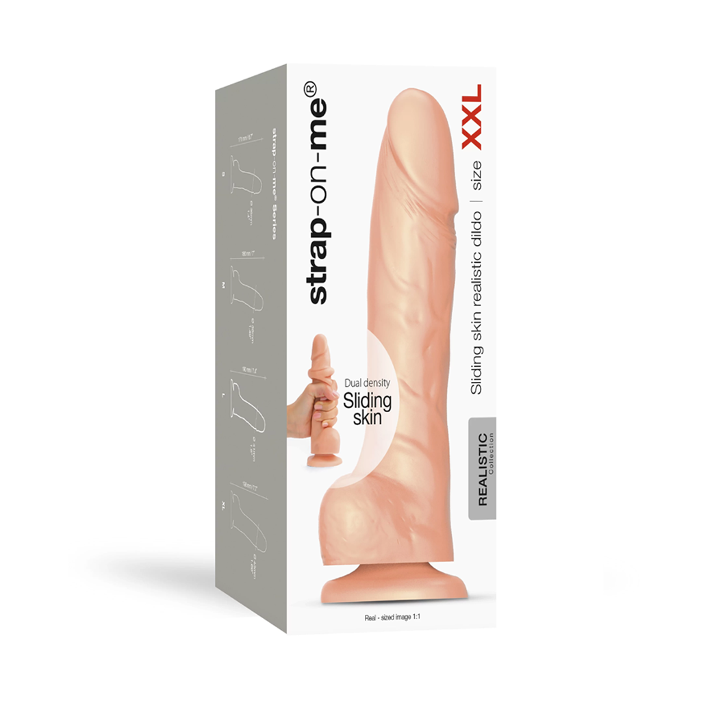 SLIDING SKIN REALISTIC DILDO VANILLA XXL - Dongs & Dildos - The Naughty & Nice District - Adult Sex Toy Store