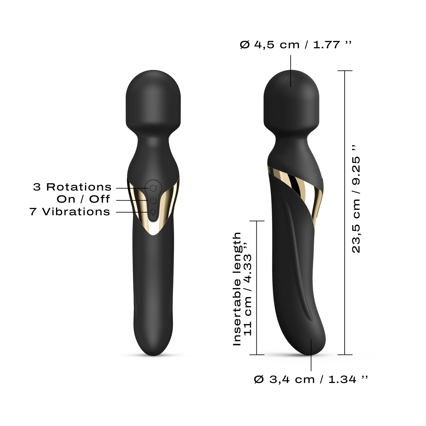 Dual Orgasms Gold - VIbrators - The Naughty & Nice District - Adult Sex Toy Store