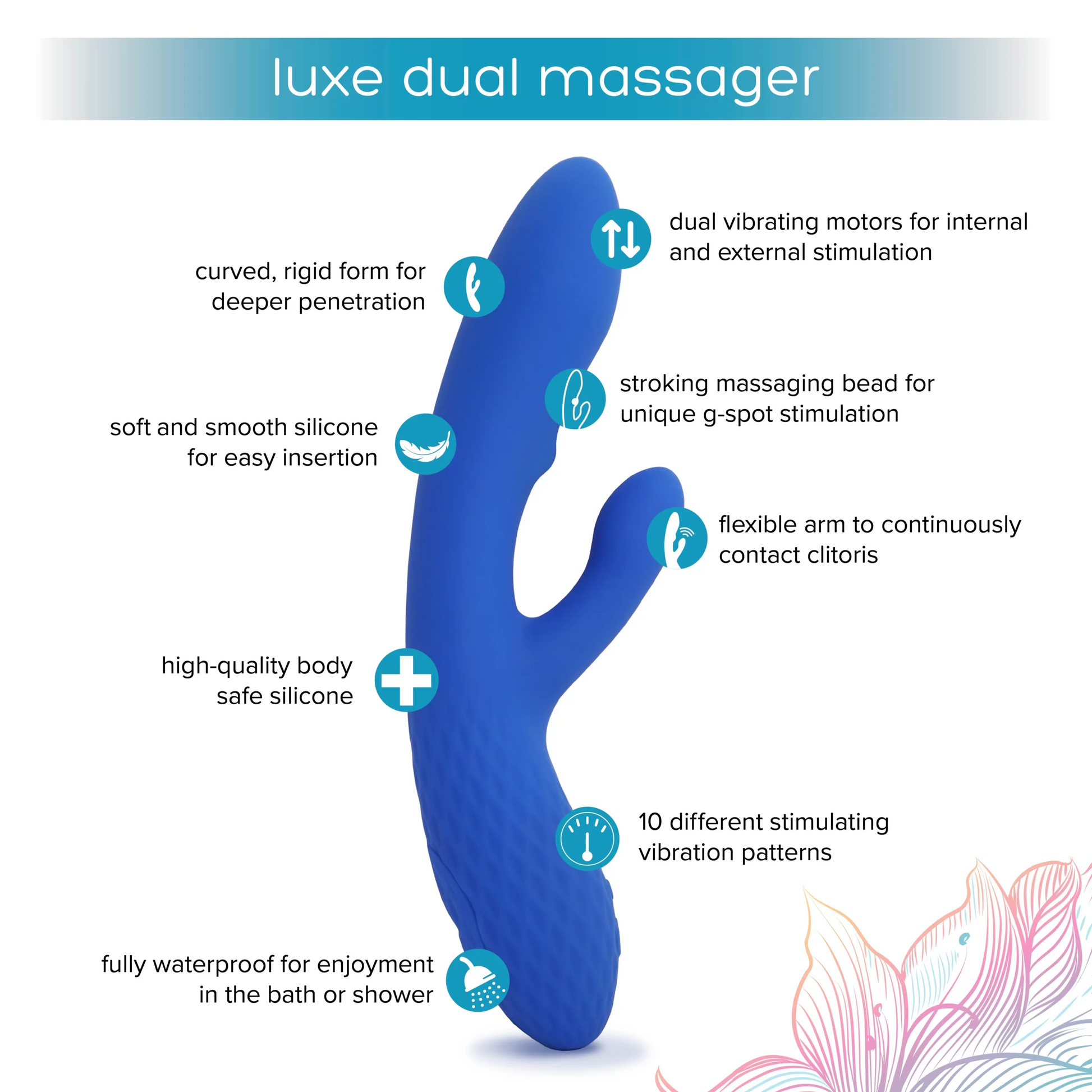 Dual Luxe - VIbrators - The Naughty & Nice District - Adult Sex Toy Store