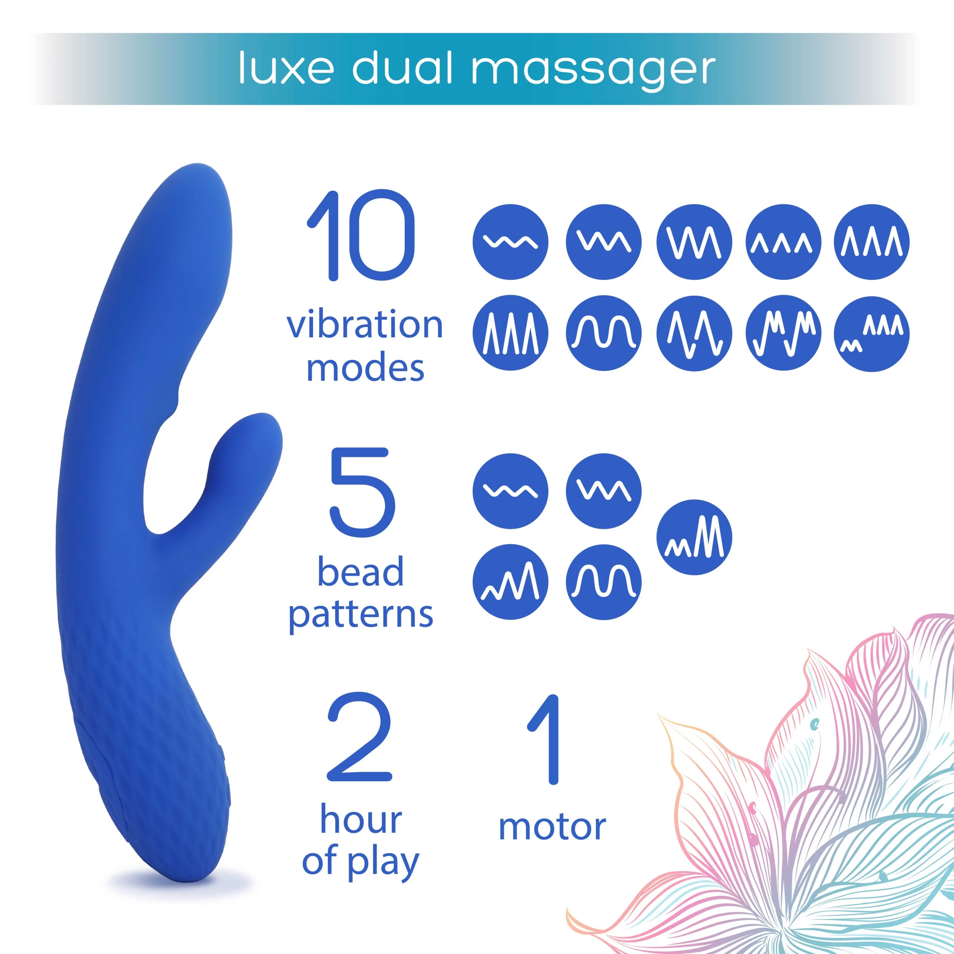 Dual Luxe - VIbrators - The Naughty & Nice District - Adult Sex Toy Store