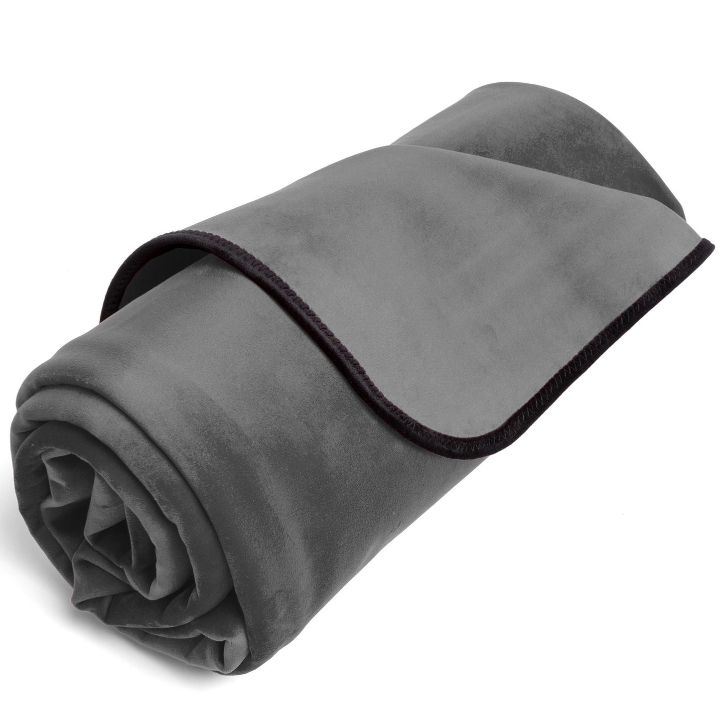 Fascinator Throw Grey Microvelvet - Available in Regular and Travel Sizes - Sex Furniture - The Naughty & Nice District - Adult Sex Toy Store