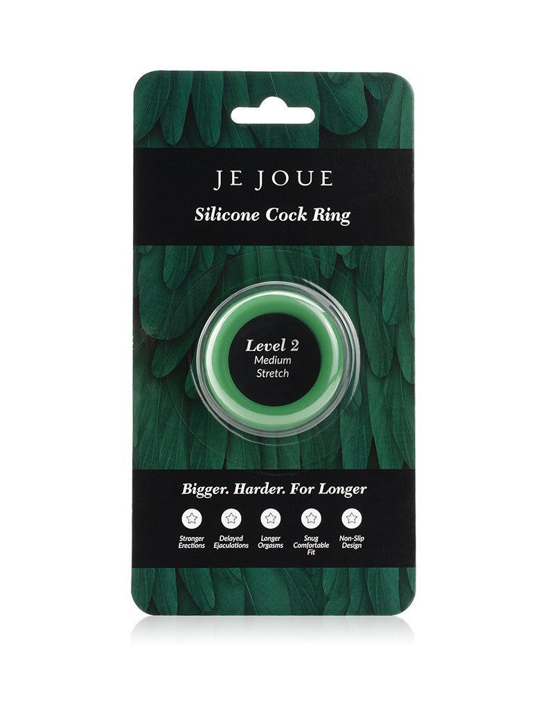 Green Silicone C-Ring - Medium Stretch - Cock Rings - The Naughty & Nice District - Adult Sex Toy Store