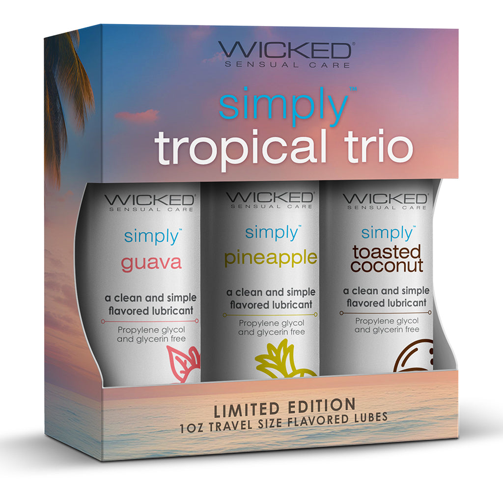 Simply Tropical Trio Travel Kit 1oz (Pack of 3) - Lubes - The Naughty & Nice District - Adult Sex Toy Store