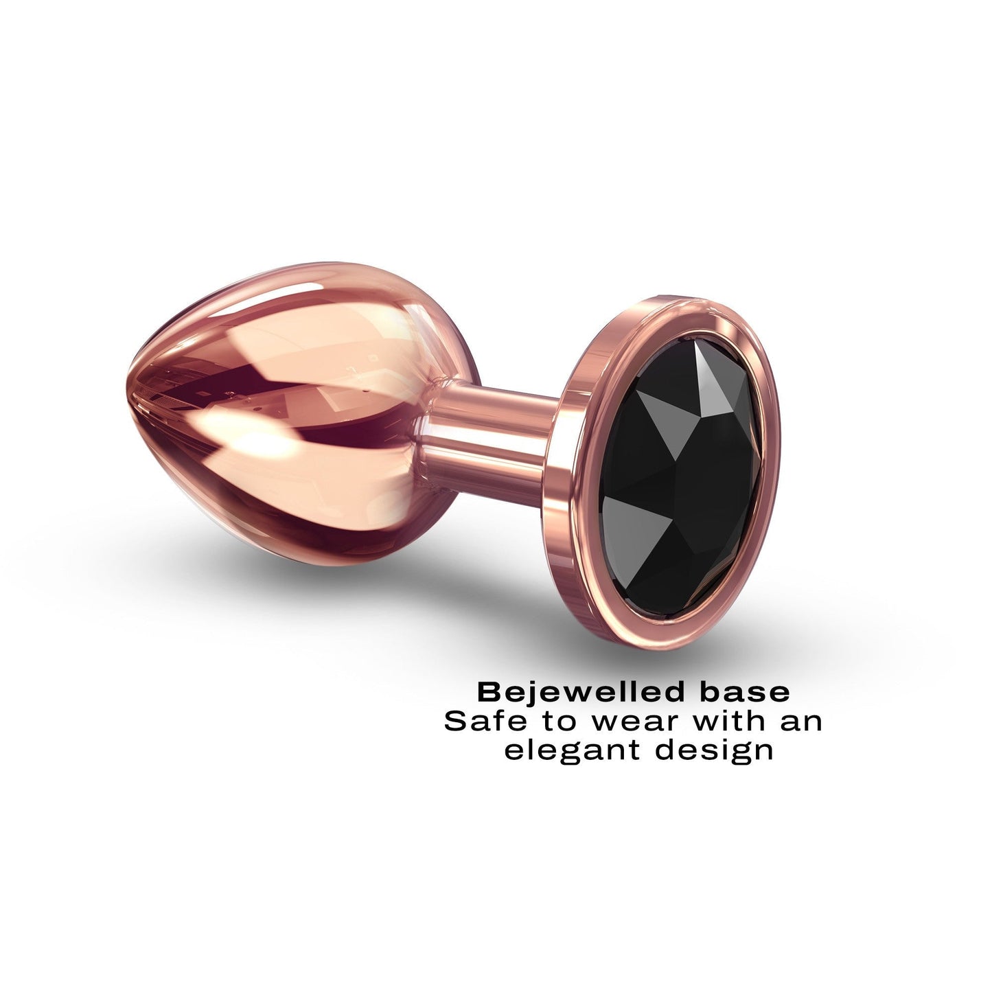 Diamond Plug Rose Gold - Elegant Metal Anal Toy in Three Sizes for Safe, Seductive Play - Anal Toys - The Naughty & Nice District - Adult Sex Toy Store