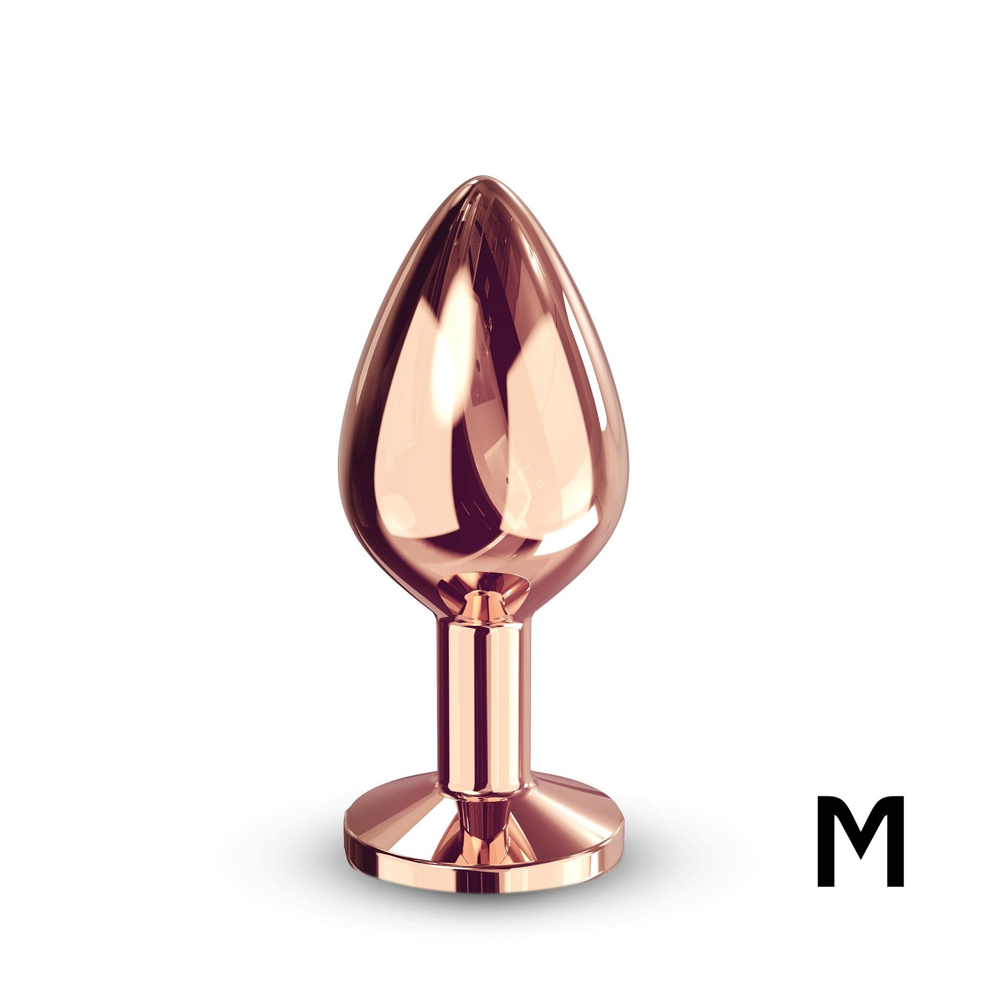 Diamond Plug Rose Gold - Elegant Metal Anal Toy in Three Sizes for Safe, Seductive Play - Anal Toys - The Naughty & Nice District - Adult Sex Toy Store