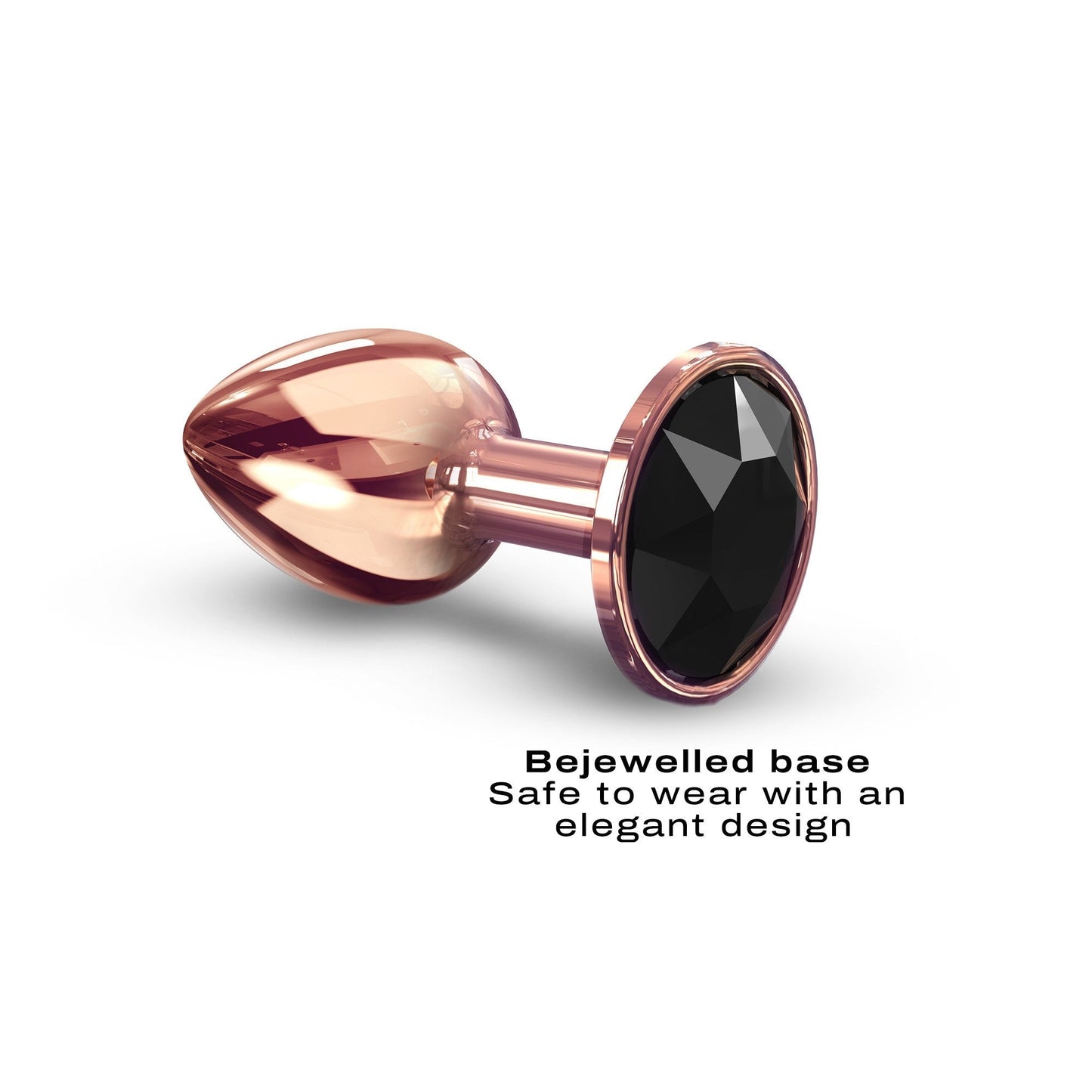 Diamond Plug Rose Gold - Elegant Metal Anal Toy in Three Sizes for Safe, Seductive Play - Anal Toys - The Naughty & Nice District - Adult Sex Toy Store