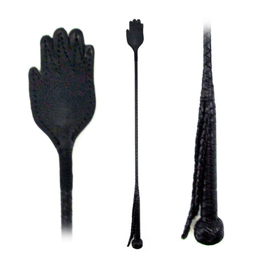 Riding Crop Hand Slap Leather 26in - BDSM - The Naughty & Nice District - Adult Sex Toy Store