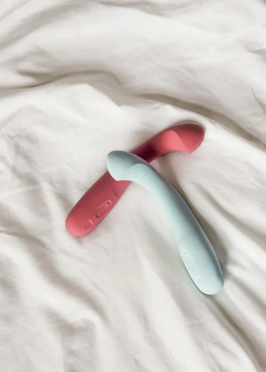 Dame, Arc Clit-Stimulating Vibrator with Curved Handle | 5 Intensity Levels & 5 Patterns | Waterproof Silicone | USB Rechargeable | Dame - VIbrators - The Naughty & Nice District - Adult Sex Toy Store