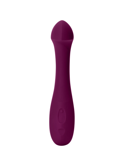 Dame, Arc Clit-Stimulating Vibrator with Curved Handle | 5 Intensity Levels & 5 Patterns | Waterproof Silicone | USB Rechargeable | Dame - VIbrators - The Naughty & Nice District - Adult Sex Toy Store