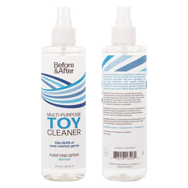 Spray Toy Cleaner Refresh 8.5oz | 250mL - Toy Cleaner - The Naughty & Nice District - Adult Sex Toy Store