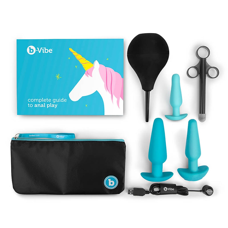 b-Vibe Anal Training & Education Set - 7-Piece Kit for Safe and Enjoyable Anal Play - Anal Toys - The Naughty & Nice District - Adult Sex Toy Store