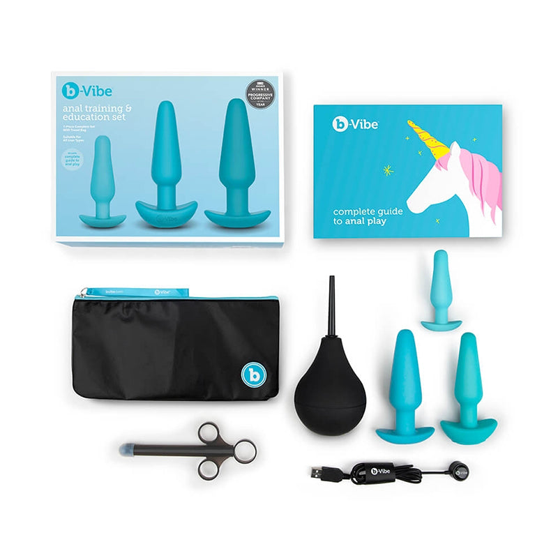 b-Vibe Anal Training & Education Set - 7-Piece Kit for Safe and Enjoyable Anal Play - Anal Toys - The Naughty & Nice District - Adult Sex Toy Store