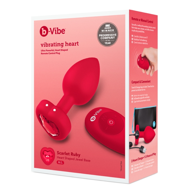 VIBRATING HEART PLUG - Anal Toys - The Naughty & Nice District - Adult Sex Toy Store