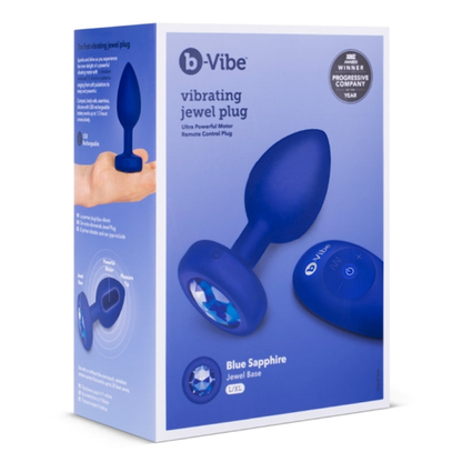 VIBRATING JEWEL PLUG - Various Sizes and Colors Available - Anal Toys - The Naughty & Nice District - Adult Sex Toy Store