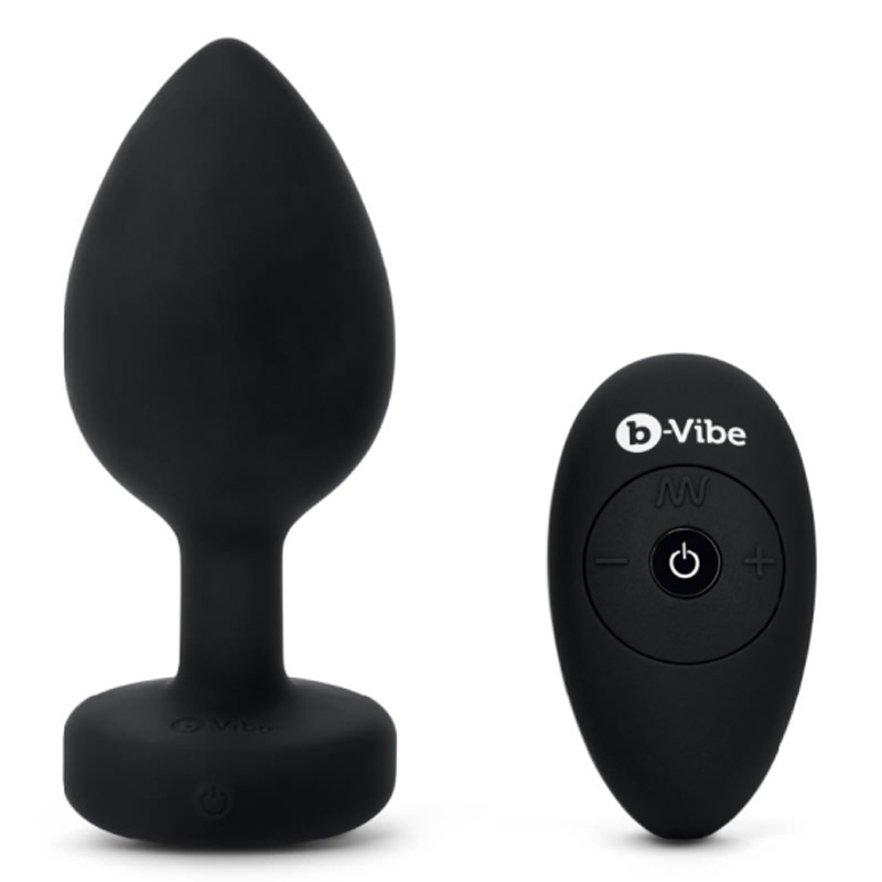 VIBRATING JEWEL PLUG - Various Sizes and Colors Available - Anal Toys - The Naughty & Nice District - Adult Sex Toy Store