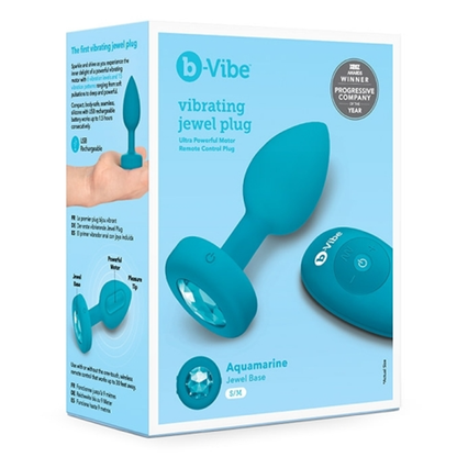 VIBRATING JEWEL PLUG - Various Sizes and Colors Available - Anal Toys - The Naughty & Nice District - Adult Sex Toy Store