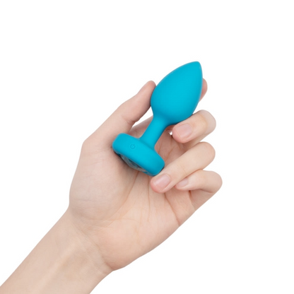 VIBRATING JEWEL PLUG - Various Sizes and Colors Available - Anal Toys - The Naughty & Nice District - Adult Sex Toy Store