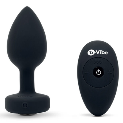 VIBRATING JEWEL PLUG - Various Sizes and Colors Available - Anal Toys - The Naughty & Nice District - Adult Sex Toy Store