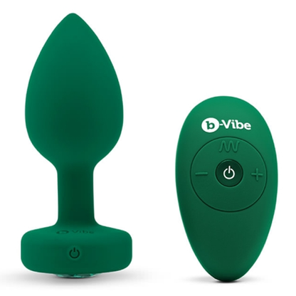 VIBRATING JEWEL PLUG - Various Sizes and Colors Available - Anal Toys - The Naughty & Nice District - Adult Sex Toy Store