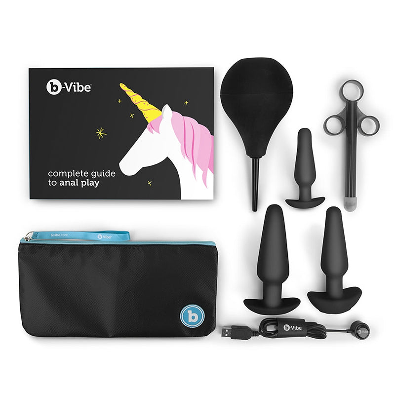 b-Vibe Anal Training & Education Set - 7-Piece Kit for Safe and Enjoyable Anal Play - Anal Toys - The Naughty & Nice District - Adult Sex Toy Store