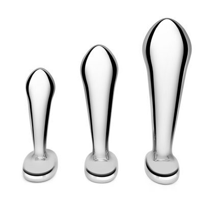 STAINLESS STEEL P-SPOT TRAINING SET - Anal Toys - The Naughty & Nice District - Adult Sex Toy Store