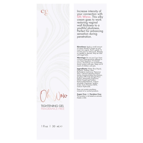 OH Wow Tightening Gel 1oz | 30mL - Lubes - The Naughty & Nice District - Adult Sex Toy Store