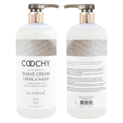 Shave Cream - Au Natural 32oz | 946mL - Shave Cream - The Naughty & Nice District - Adult Sex Toy Store