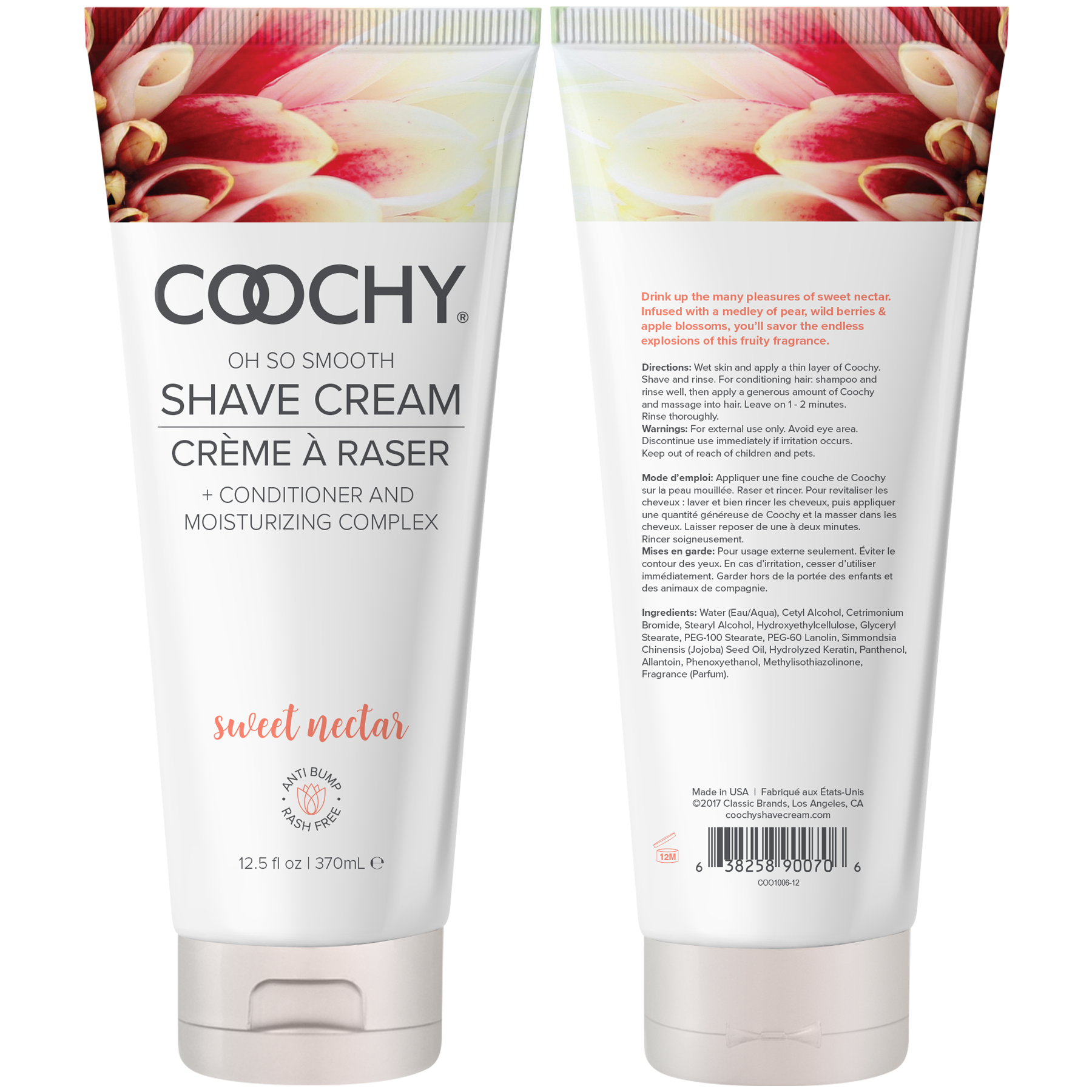 Shave Cream - Sweet Nectar 12.5oz | 370mL - Shave Cream - The Naughty & Nice District - Adult Sex Toy Store